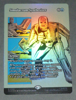 Simulacrum Synthesizer (Borderless) Marvel Universe Eternal-Legal Foil - Image 1
