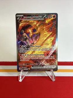 Pokemon TCG Team Rockets Moltres EX Holo Card 229/182 Sir Destined Rivals - Image 1