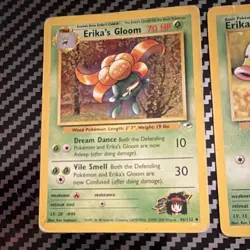 Pokemon TCG Gym Heroes Erika's Lot 5 Cards Gloom Bellsprout Ivysaur 2000 ENG - Image 2