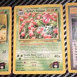 Pokemon TCG Gym Heroes Erika's Lot 5 Cards Gloom Bellsprout Ivysaur 2000 ENG - Image 4