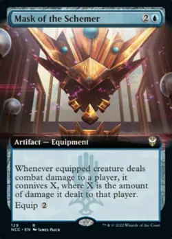 MTG - Mask of the Schemer (Extended Art) [Streets of New Capenna Commander] - Image 1