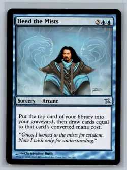 Magic MTG Betrayers of Kamigawa Heed the Mists #36/165 TCG CCG - Image 1