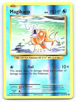 Magikarp 33/108 Common Evolutions Pokemon Reverse Holo Near Mint - Image 1