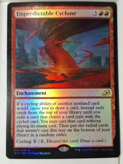 Unpredictable Cyclone - FOIL - Prerelease Promo - Magic the Gathering MTG Nice! - Image 1