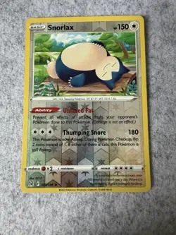 SWSH11: Lost Origin #143/196 Snorlax NM Pokemon Reverse Holo - Image 1