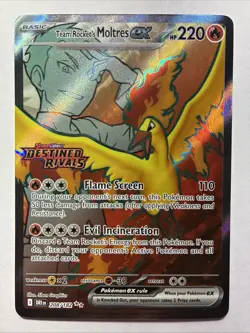 Pokemon TCG Team Rockets Moltres EX#208/182 Destined Rivals NM Stamped - 14C1 - Image 1
