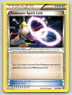 Alakazam Spirit Link 90/124 Uncommon Fates Collide Pokemon Moderately Played - Image 1