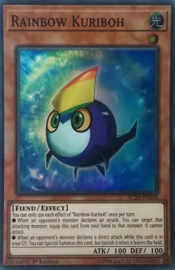 1x (P) Rainbow Kuriboh - AC19-EN010 - Super Rare - 1st Edition YuGiOh - Image 1