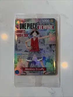One Piece College Basketball US Voyage Monkey D. Luffy Trading Card - Image 1