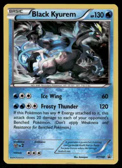 Pokemon Cards Black Kyurem XY160 XY Promo Holo Promo NM - Image 1