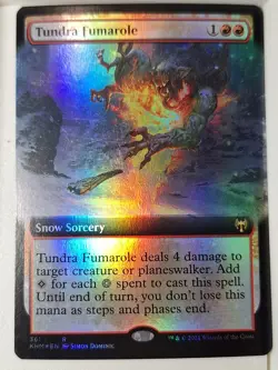 Tundra Fumarole - FOIL Extended Art - Kaldheim - Magic the Gathering MTG Nice! - Image 1