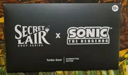 MTG - Sonic the Hedgehog Secret Lair - Turbo Gear Rainbow Foil - Sealed - Image 1
