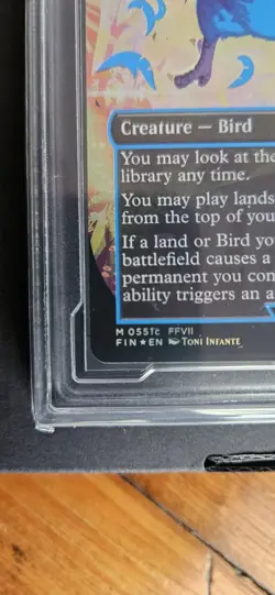 2025 MTG Final Fantasy EN #0551c Traveling Chocobo Neon Ink Blue Foil PCG 9.5 - Image 5