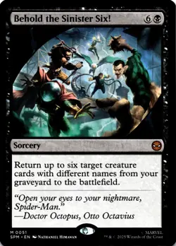 MTG Behold the Sinister Six! NON-FOIL NM 51 Marvel's Spider-Man - Image 1