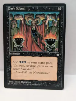 4x Dark Ritual Ice Age NM/Unplayed MTG Playset - Vintage 1995 Black Instant - Image 3