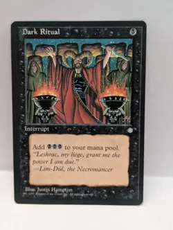 4x Dark Ritual Ice Age NM/Unplayed MTG Playset - Vintage 1995 Black Instant - Image 5