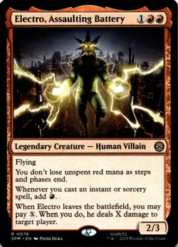 MTG Electro, Assaulting Battery NON-FOIL NM 76 Marvel's Spider-Man - Image 1