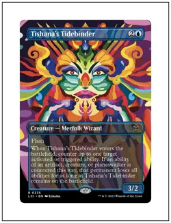 1x Tishana's Tidebinder, Borderless Art, Magic the Gathering MTG NM - Image 1