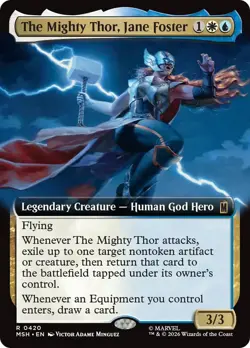 Foil - The Mighty Thor, Jane Foster (Extended Art) - 420 / NM / English MTG - Image 1