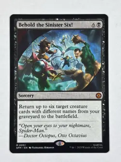 Behold The Sinister Six MTG Magic The Gathering Marvel Spider-Man - Image 1
