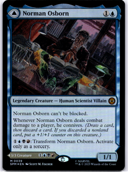 Norman Osborne Green Goblin FOIL Spider-Man NM MTG - Image 1
