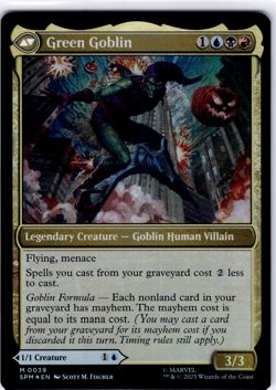 Norman Osborne Green Goblin FOIL Spider-Man NM MTG - Image 2