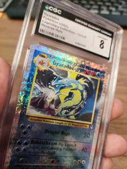 Gyarados 2002 Pokemon Legendary Collection Reverse Holo 12/110 TCG CGC 8 - Image 3