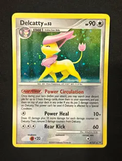 The Pokemon Company Delcatty 4/127 Platinum Holo Rare Lv.53 HP 90 English - Image 1