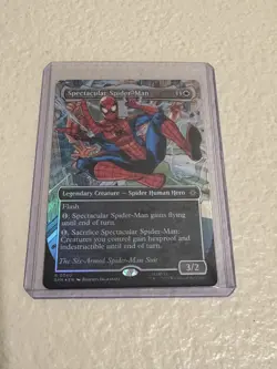 MTG Spectacular Spider-Man (0240) (Borderless) (Textured Foil) The Six-Arm Suit - Image 1