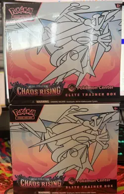Chaos Rising Pokemon Center ETB X2 Sealed 2 Sealed Pokemon Center ETB’s - Image 1
