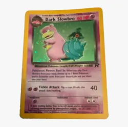 Wizards Team Rocket Dark Slowbro 12/82 Holo Rare Unlimited English 60 HP - Image 1