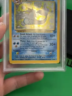 1999 POKEMON JUNGLE #12 VAPOREON-HOLO PSA 7 - Image 4