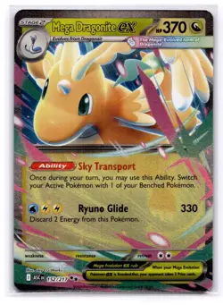 Mega Dragonite ex Double Rare 152/217 Pokemon Ascended Heroes English NM - Image 1