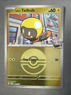 Pokemon TCG * Iono's Tadbulb 69/217 Poke Ball REVERSE HOLO * ME Ascended Heroes - Image 1