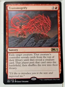Transmogrify - Core Set 2021 M21 - Magic the Gathering MTG Nice! - Image 1