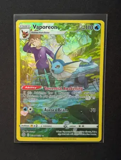 Pokemon 2022 - Vaporeon - TG02/TG30 Brilliant Stars - Trainer Gallery Holo - MD - Image 1