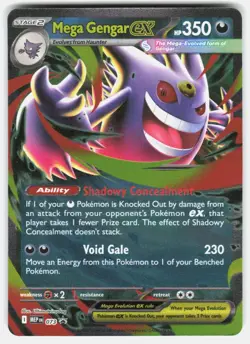 MEGA GENGAR EX 073 HOLO PROMO ME: MEGA EVOLUTION PROMO POKEMON NM/M - Image 1