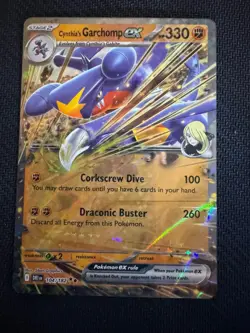 Cynthia's Garchomp ex 104/182 Double Rare Destined Rivals Pokemon Holo Near Mint - Image 1