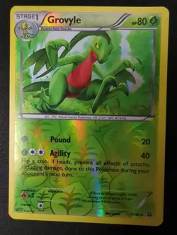 Grovyle 7/160 Uncommon XY Primal Clash Reverse Holo Pokemon Lp - Image 1