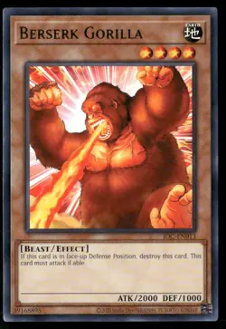 Berserk Gorilla IOC-EN013 Rare Yu-Gi-Oh Unlimited Near Mint - Image 1