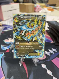 Pokemon TCG Mega M Charizard EX Flashfire Holo Full Art Card 69/106 - Image 1