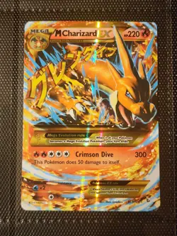 M Charizard EX 107/106 Secret Rare XY Flashfire Pokemon Card TCG English LP - Image 1