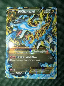 Pokemon TCG M Charizard EX Flashfire Holo Card 108/106 Authentic Secret Rare MP - Image 1