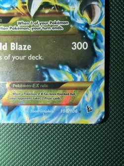 Pokemon TCG M Charizard EX Flashfire Holo Card 108/106 Authentic Secret Rare MP - Image 4