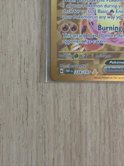 Pokemon TCG Charizard EX: Obsidian Flames Hyper Rare Card 228/197 NM/M - Image 3
