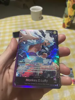 One Piece CCG Monkey.D.Luffy OP09-061 Leader ST26 English Foil Card - Image 2