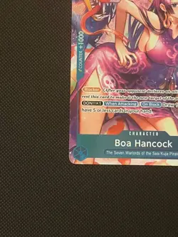 One Piece OP01-078 Boa Hancock Alternate Romance Dawn Alt Art Card NM - Image 2