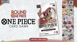 One Piece x Round 1 Promo Pack 1 Card Sealed One Piece TCG IN HAND READY TO SHIP - Image 1