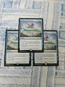 X3 MTG THB Thassa's Intervention 072/254 Theros Beyond Death THB MTG Magic X3 - Image 1