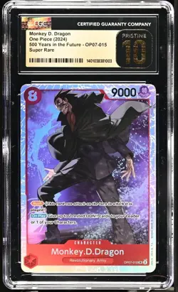 Monkey D Dragon OP 07-015 SR English One Piece CGC 10 Pristine - Image 1